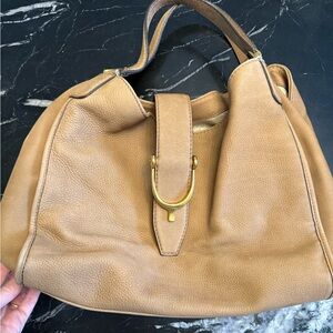 Gucci Vintage Stirrup Nubuck Tote